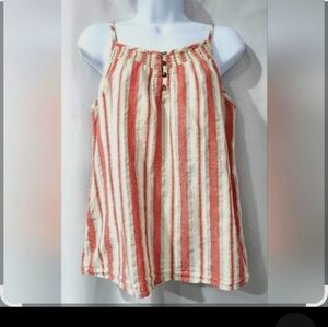 Universal Thread Striped Camisole in Red and Cream